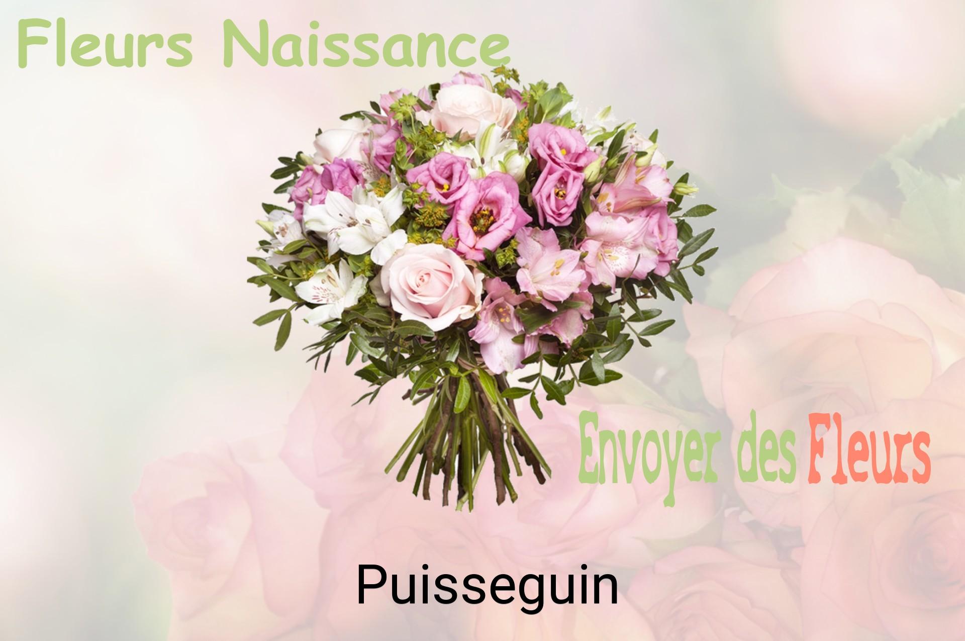 Bouquet de fleurs de naissance livré à Puisseguin